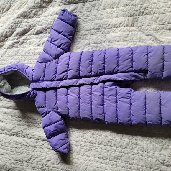 Primary Brand Purple Hooded Puffer Snowsuit - Picture 3 of 4